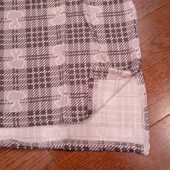 Snoopy Plaid Women's Sleep Shirt Pajamas Nightgown XL - Picture 12 of 15
